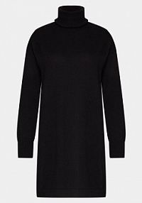 Sukienka dzianinowa Sisley czarna 