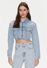 Kurtka jeansowe Tommy Jeans niebieska damska Jeansowa