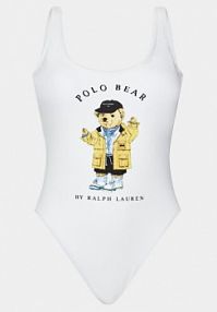 Strój kąpielowy Polo Ralph Lauren biały 