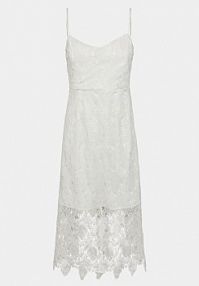 Sukienka koktajlowa YAS biała Toni 26032058  Regular Fit