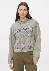 Kurtka jeansowe Calvin Klein Jeans niebieska damska Jeansowa