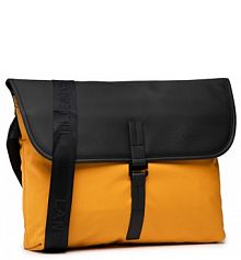 Saszetka nerka Lanetti żółta damska Torba na laptopa