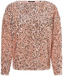 Koszulka z długim rękawem Kobiety Sztuczne włókno różowy jednolity 38 zero damski