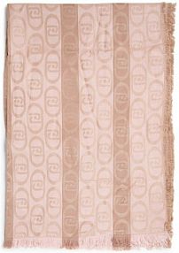 Szalik  Kobiety wiskoza beżowy/różowy wzorzysty ONE SIZE Liu Jo Collection damski