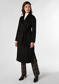 Płaszcz  Kobiety Wełna czarny jednolity 44 IPURI damski