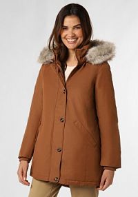 Parka  Kobiety Sztuczne włókno brązowa jednolity XXXL Tommy Hilfiger