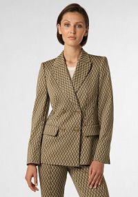 Blezer  Kobiety zielony/beżowy/brązowy wzorzysty 40 Marc Cain