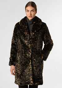Płaszcz  Kobiety Syntetyczny czarny/wielokolorowy wzorzysty 4 The Kooples damski
