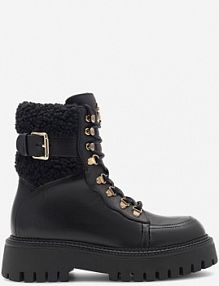 Trzewiki EVA MINGE czarne damskie AGNITA-4050