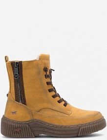 Trzewiki mustang żółte damskie 1436-604 Żółty