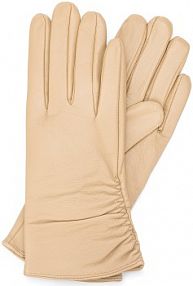 Rękawiczki skórzane Wittchen beżowe 44-6A-006-6A