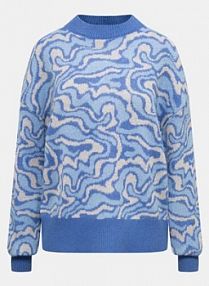 Sweter MOVES niebieski damski