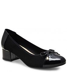 Półbuty na obcasie Clara Barson czarne