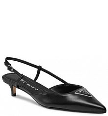 Sandały na obcasie Guess czarne