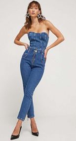 Jeansy Moschino Jeans  niebieskie damskie 0330.8739