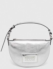 Torebka shopperka Moschino Jeans  srebrna 3118.3288