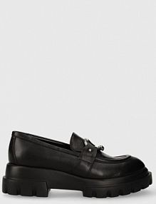 Mokasyny AGL  czarne damskie D756014PGKD07