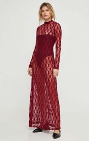 Sukienka maxi Resume  bordowy 17380853