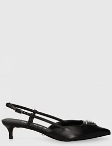 Sandały na obcasie Guess  czarne FLPJES.LEA05.