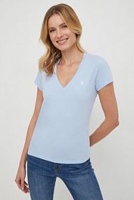 T-shirt Polo Ralph Lauren  niebieski damski 211902403