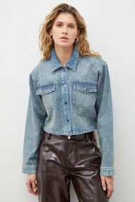 Kurtka jeansowe Gestuz  niebieska damska 10908631