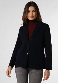 Blezer  Kobiety Sztruks niebieski jednolity S Blue Fire