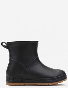 Czarne Gumowe kalosze za Kostkę Lunidia Renee damskie