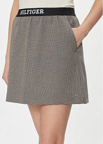 Spódnica mini Tommy Hilfiger szara 