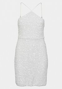 Sukienka koktajlowa YAS biała 