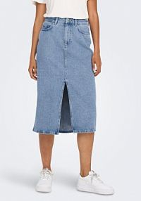 Spódnica jeansowa ONLY niebieska Bianca 15319268  Regular Fit
