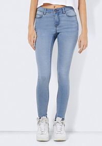 Jeansy Noisy May niebieskie damskie 