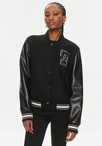 Bomberka KARL LAGERFELD czarna Kurtka bomber