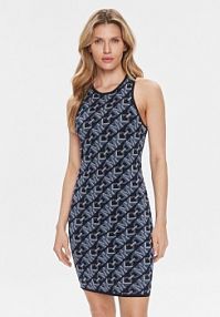 Sukienka letnia MICHAEL Michael Kors granatowa MH381SL9Z6  Slim Fit