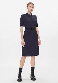 Sukienka letnia Armani Exchange granatowa Koszulowa