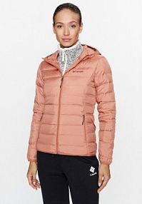 Kurtka puchowa Columbia pomarańczowa damska 