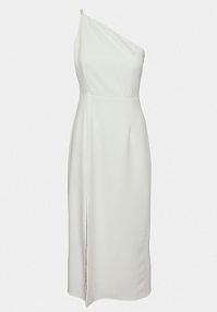 Sukienka koktajlowa YAS biała 
