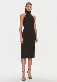 Sukienka koktajlowa KARL LAGERFELD czarna 