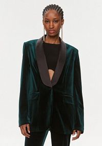 Żakiet KARL LAGERFELD zielony Marynarka