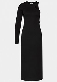 Sukienka dzianinowa REPLAY czarna W9074.000.23587  Slim Fit