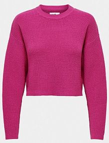 Sweter ONLY różowy damski Malavi 15284453  Regular Fit