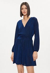 Sukienka koktajlowa Please granatowa A1X0BFT000  Regular Fit