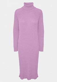 Sukienka dzianinowa YAS fioletowa 