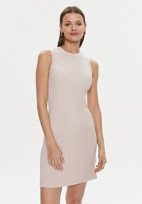 Sukienka codzienna Guess beżowa Allie W4RK20 Z2YN2  Bodycon Fit