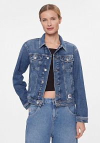 Kurtka jeansowe Tommy Jeans niebieska damska Jeansowa