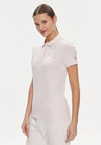 Koszulka polo EA7 Emporio Armani różowa damska 