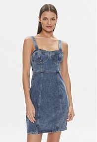 Sukienka jeansowa Tommy Jeans niebieska 