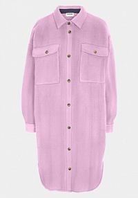 Płaszcz Noisy May różowy damski Przejściowy