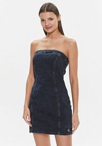 Sukienka jeansowa Calvin Klein Jeans granatowa 