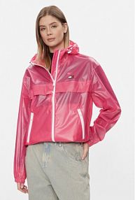 Kurtka przejściowa Tommy Jeans różowa damska Wiatrówka