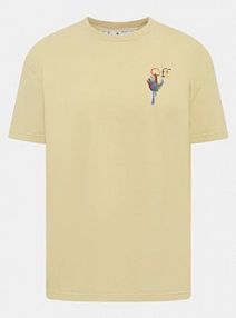 T-shirt Off-White biały beżowy damski